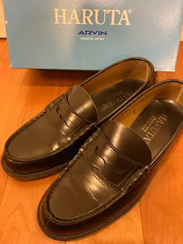 HARUTA 하루타 로퍼 블랙 27cm 3E 6550