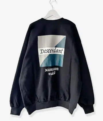 DESCENDANT/MAHIMAHI CREW NECK (BLACK) XL