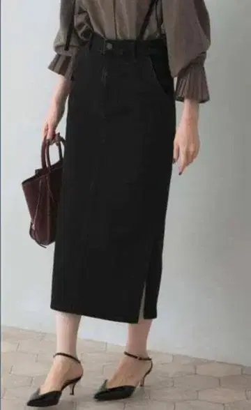 Lee x ROSSO 서스펜더 스커트