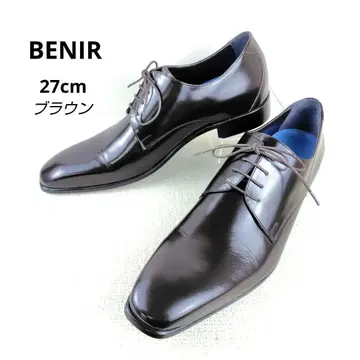 [컨디션 최상] Benir 베니르 남성용 웨딩 신발 브라운 다크 브라운