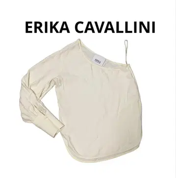 Erika Cavallini 원 숄더 white 긴팔
