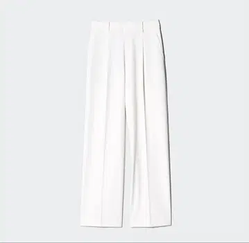 [ UNIQLO ] 턱 와이드 팬츠 화이트 XS