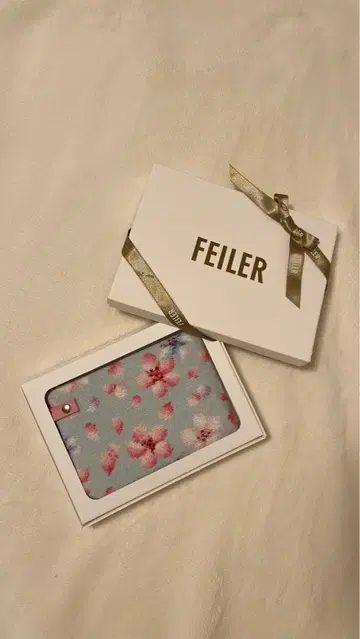 FEILER 벚꽃 꽃무늬 파우치