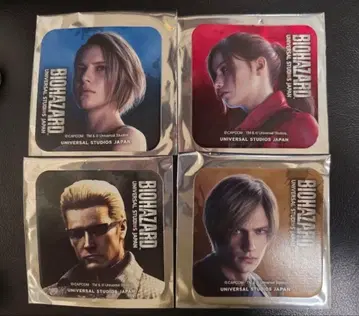 바이오하자드 코스터 4개 세트