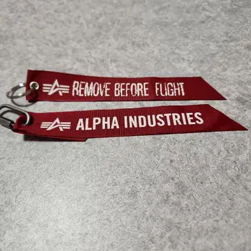ALPHA INDUSTRIES 빨간색 택