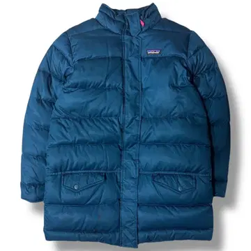 Patagonia 다운 코트 키즈 L 블루 핑크 구제 의류 여성용