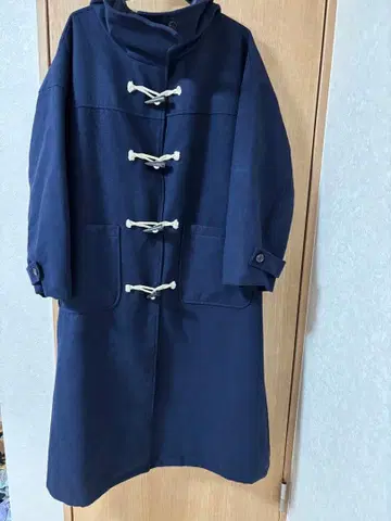 오샤레 워커 네이비 더플 코트