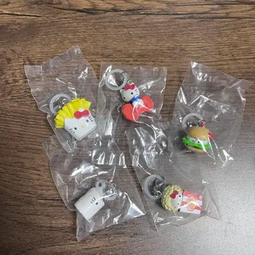 헬로키티 아메리칸 디자인 메지루시 참 5종 컴프 세트