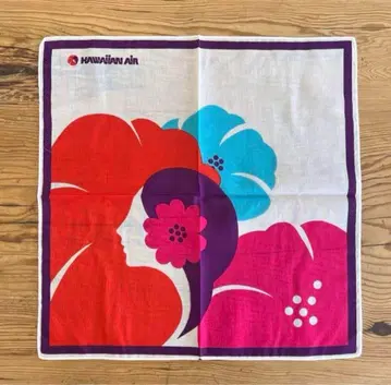 1970년대 하와이안 에어라인 빈티지 손수건(반다나)