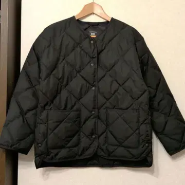 [ 미착용품 ] 유니클로 퍼프 테크 릴랙스 자켓 블랙 S