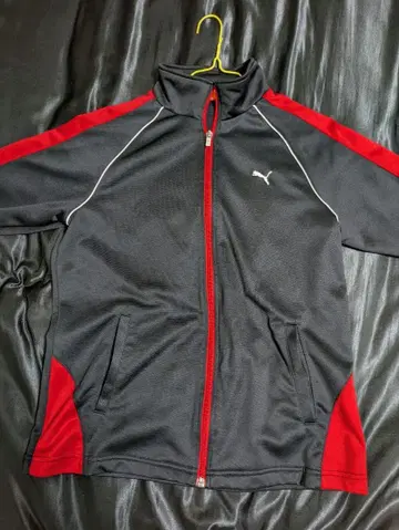 PUMA 집업 자켓 M 블랙/빨간색