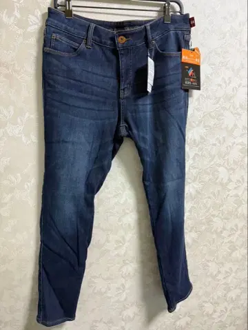 안감 따뜻한 스트레이트 데님 하의 청바지