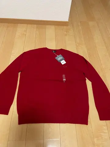 UNIQLO 유니클로 KAWS 카우스 레드 캐시미어 크루넥 스웨터