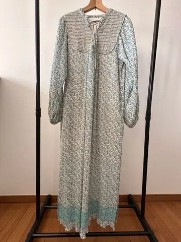 패널 무늬 양류 원피스