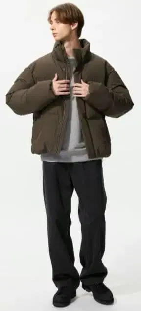 [UNIQLO] 와이드 스트레이트 청바지 29인치 DARK GRAY