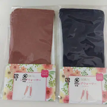 천사면 쉬폰 면 100% 레그 워머 2켤레 새상품