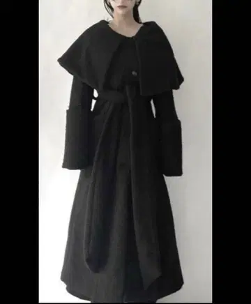 meltthelady 랩핑 가운 코트 블랙 F