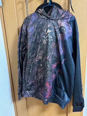 아트 프린트 XL 사이즈 후드티