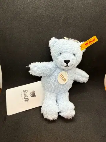 Steiff Feller 스카이블루 봉제 인형 키링