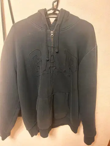 GAP 블랙 풀 집업 후드티
