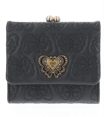 ANNA SUI 3단 폴더형 지갑 블랙 체이스로금