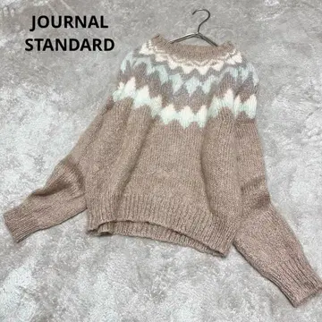 저널 스탠다드 모헤어 노르딕 니트 스웨터 샤기