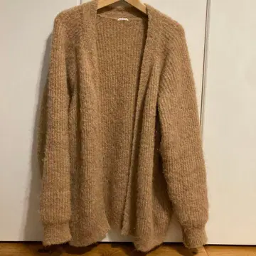 홈스펀 가디건 개구리 뜨기