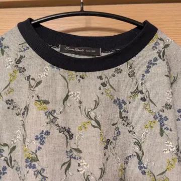 써니클라우드 꽃무늬 그레이 긴팔 원피스 M 사이즈