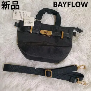 새상품 BAYFLOW 블랙 미니 숄더백 토트백 베이플로우