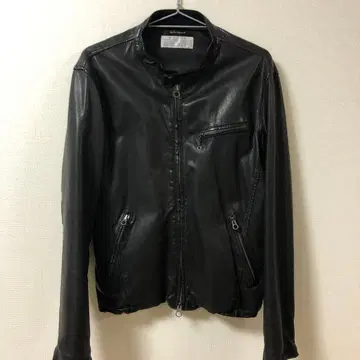 Urban Research 블랙 가죽 자켓