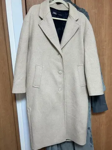 ZARA 베이지 롱 코트 S 사이즈