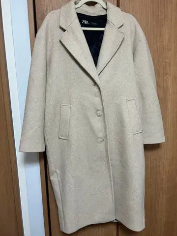 ZARA 베이지 롱 코트 S 사이즈