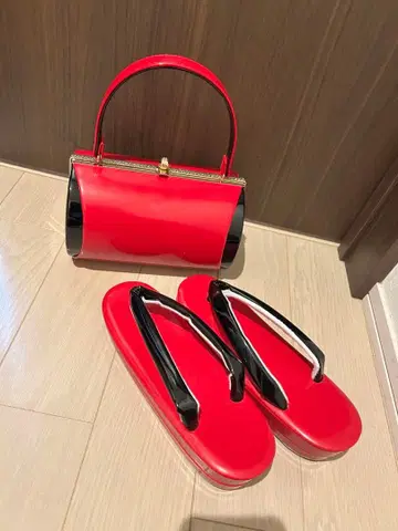 성인식 가방 일본 나막신