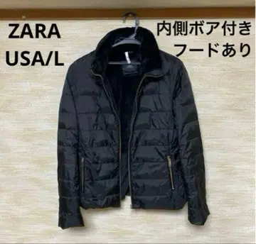 ZARA 다운 자켓 안쪽 보아 후드 부착 클리닝 완료
