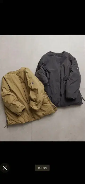 퓨어세신 프렌치 덕 다운 사이드 지퍼 자켓