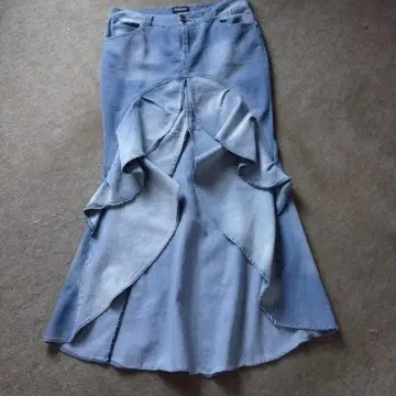 ANDREA 데님 플레어 스커트