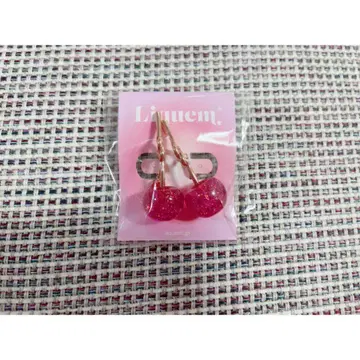 [택 포함 새상품] liquem 귀찌 LOVE 노트 체리 귀찌