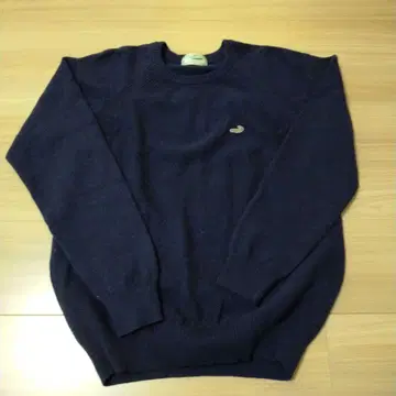 네이비 크루넥 스웨터 Crocodile