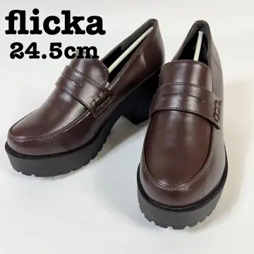 [ 재고 처분 상품 ] flicka 로퍼 24.5cm 힐 펌프스