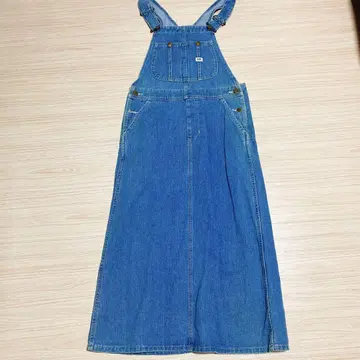 컨디션 최상 LEE 데님 오버롤 스커트 살로펫