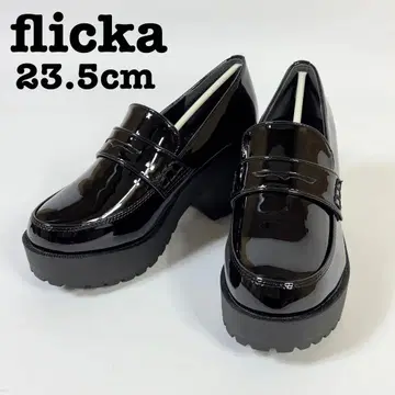 [ 재고 처분 ] flicka 로퍼 23.5cm 힐 펌프스