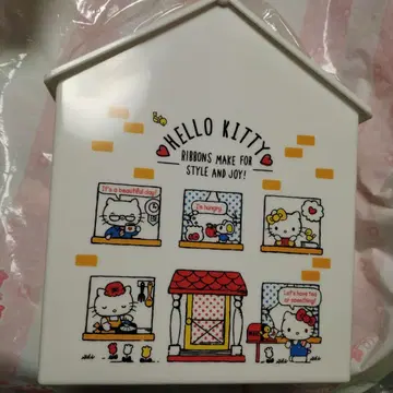 산리오 헬로키티 집 모양 룸박스 쓰레기통 미사용