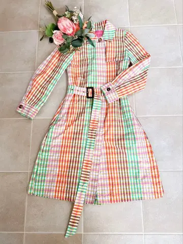 케이트 스페이드 컬러풀 트렌치코트