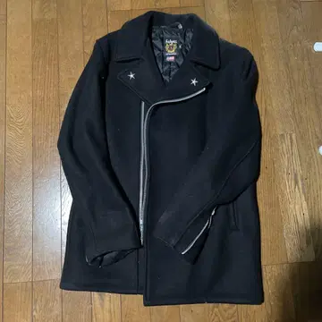 Schott 원스타 라이더스 P 코트 블랙 미국제 울