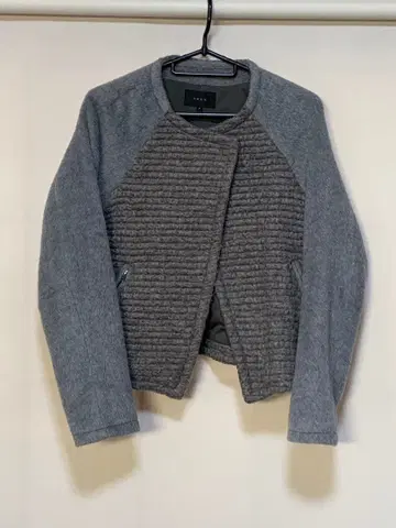 [ 새상품급 ] VEVS 그레이 노카라 자켓