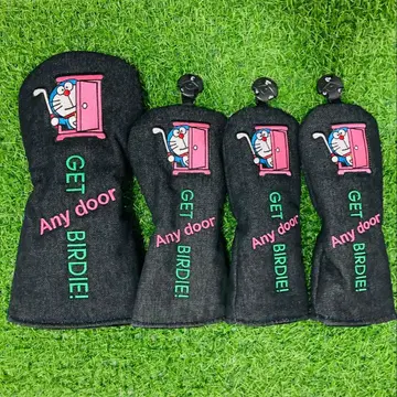 새상품 4세트 도라에몽 데님 골프클럽 헤드커버 1+FW+UT+UT