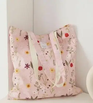 꽃무늬 핑크 숄더백