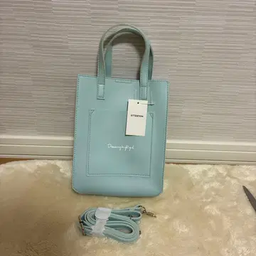 민트 그린 토트백 숄더 포함