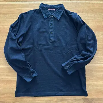 새상품급 45rpm 남성용 인디고 긴팔 피케 셔츠 사이즈 4