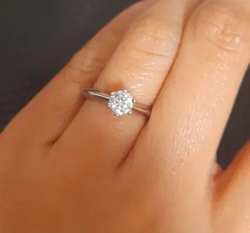 모이사나이트 반지 925 실버 솔리테어 반지